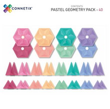 Load image into Gallery viewer, Connetix 40 piece Pastel Geometry Pack
