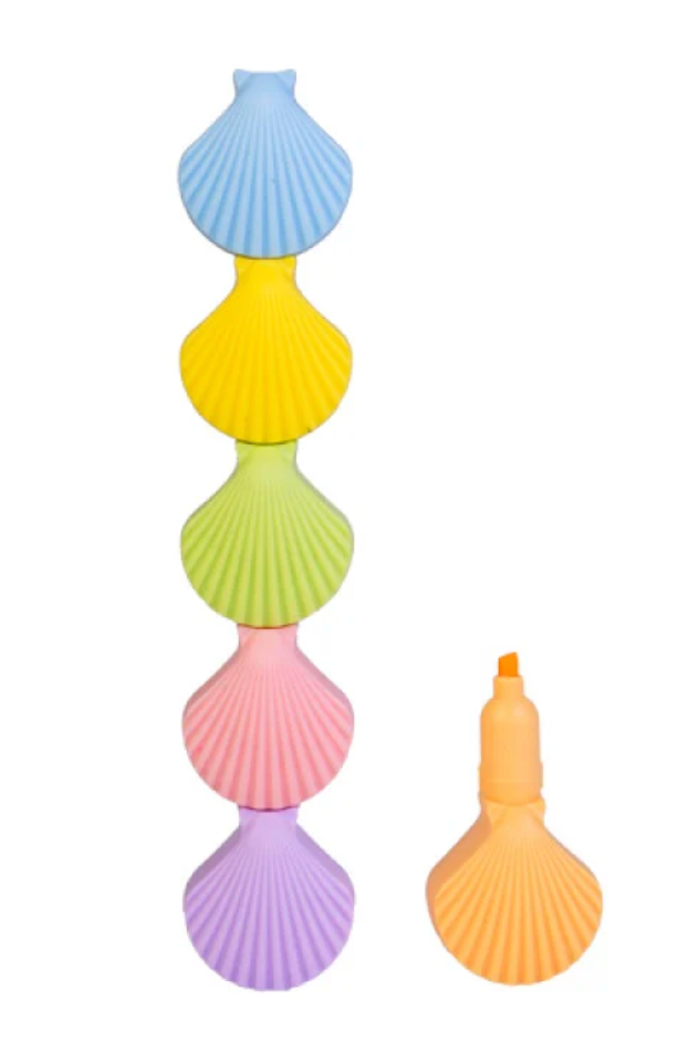 Rainbow Stacking Seashell Highlighter