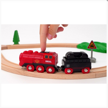 Load image into Gallery viewer, Brio Steaming Train Set 36017
