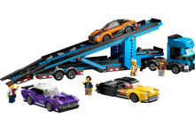 Load image into Gallery viewer, Lego City Car Transporter Truck with Sports Cars 60408
