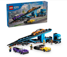 Load image into Gallery viewer, Lego City Car Transporter Truck with Sports Cars 60408
