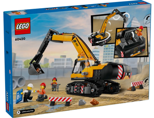 Lego City Yellow Construction Excavator 60420