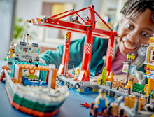 Load image into Gallery viewer, Lego City Seaside Harbor with Cargo Ship 60422
