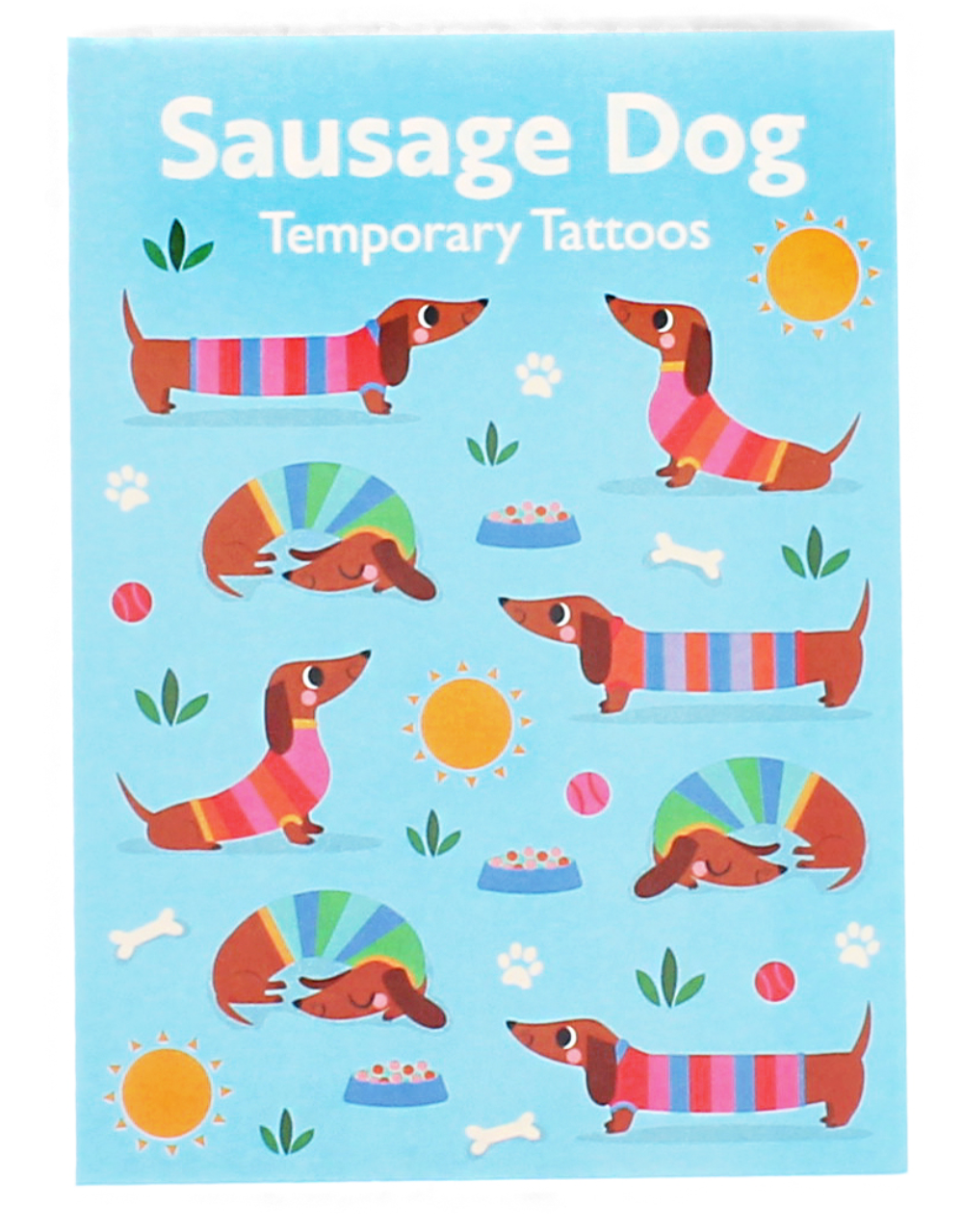 Rex London Sausage Dog Temporary Tattoos