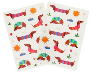 Rex London Sausage Dog Temporary Tattoos