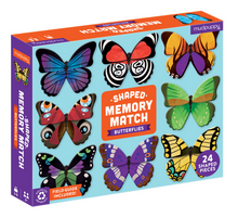 Load image into Gallery viewer, Mudpuppy Shaped Memory Match Butterflies
