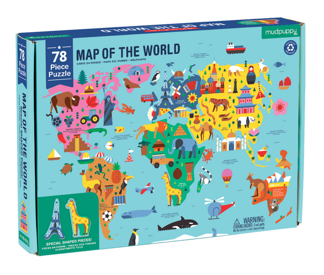 Mudpuppy Map of the World Puzzle