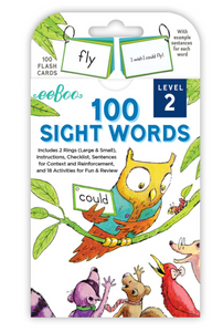 Eeboo 100 Sight Words Level 2 Flash Cards