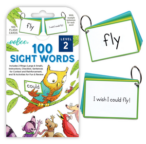 Eeboo 100 Sight Words Level 2 Flash Cards