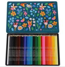Load image into Gallery viewer, Rex London Fairies Tin of 36 Coloured Pencils
