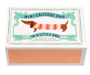 Rex London Miniature Sausage Dog In a Box