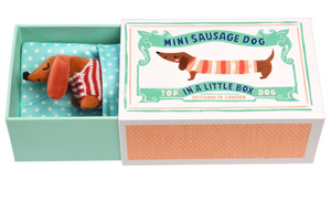 Rex London Miniature Sausage Dog In a Box