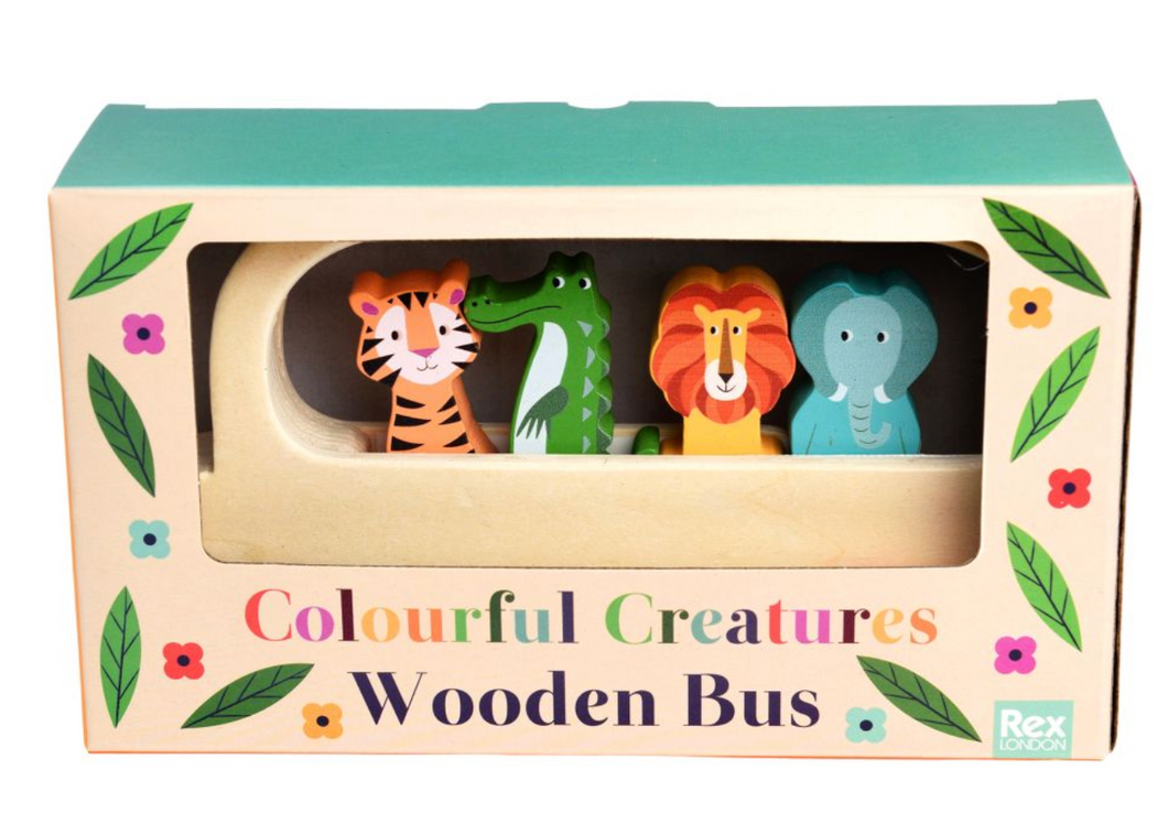 Rex London Wooden Toy Bus