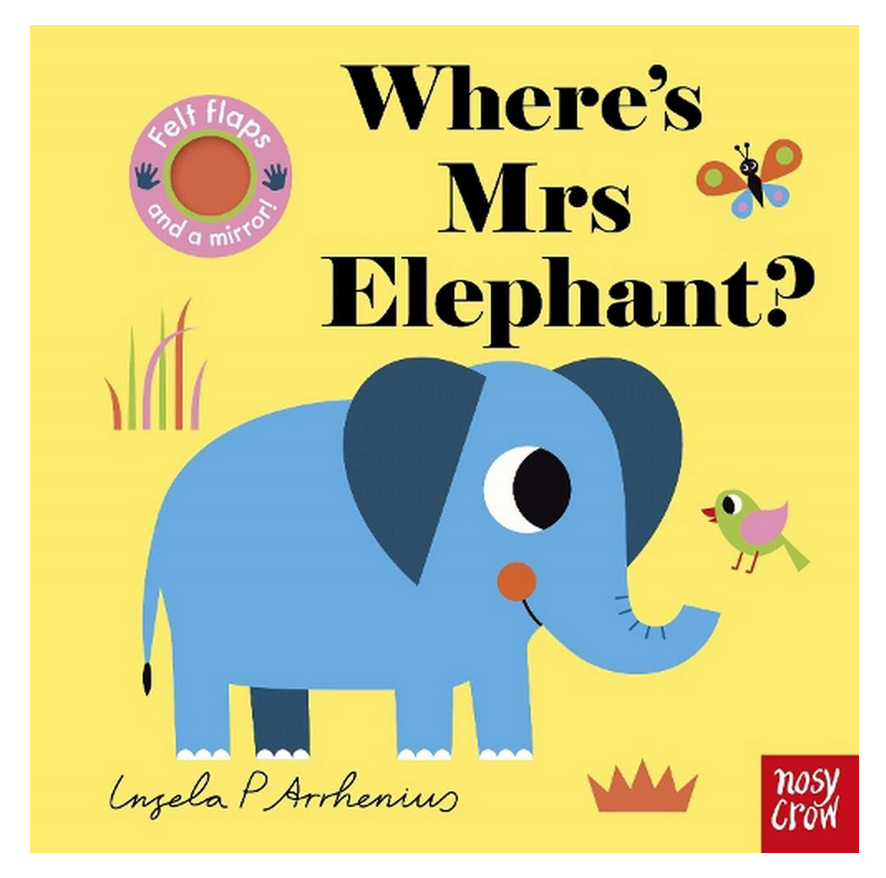 Where's Mrs Elephant - Board Book with Felt Flaps