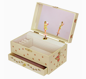 Flower Fairies Strawberry Fairy Musical Jelwelery Box