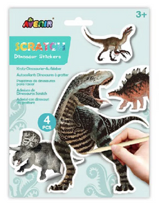 Avenir Scratch Stickers Dinosaur