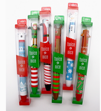 Load image into Gallery viewer, Twice As Nice 2 Colour Click Pen Christmas
