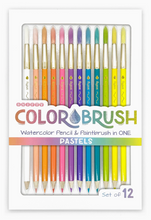 Load image into Gallery viewer, Colourbrush Watercolour Pencil with Paintbrush Pastel
