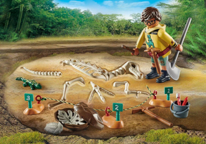 Playmobil Archaeological Dig with Dinosaur Skeleton 71527