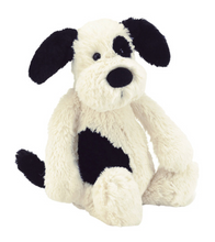Load image into Gallery viewer, Jellycat Bashful Black &amp; White Puppy Little
