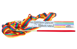 Mini Rainbow Dancer Ribbon Wand