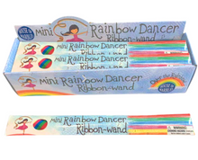 Load image into Gallery viewer, Mini Rainbow Dancer Ribbon Wand
