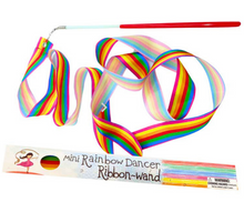 Load image into Gallery viewer, Mini Rainbow Dancer Ribbon Wand
