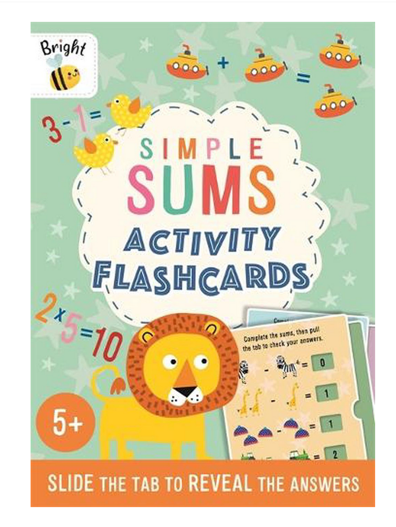 Bright Bee Simple Sums Activity Flashcards