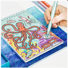 Load image into Gallery viewer, Tiger Tribe Shimmer Colouring Set Sea Life
