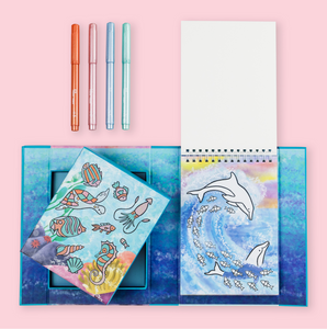 Tiger Tribe Shimmer Colouring Set Sea Life