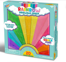 Load image into Gallery viewer, Rainbow Sidewalk Chalk 20 Pieces
