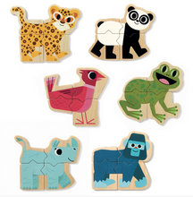 Load image into Gallery viewer, Djeco Wooden Magnet Set Mixanima
