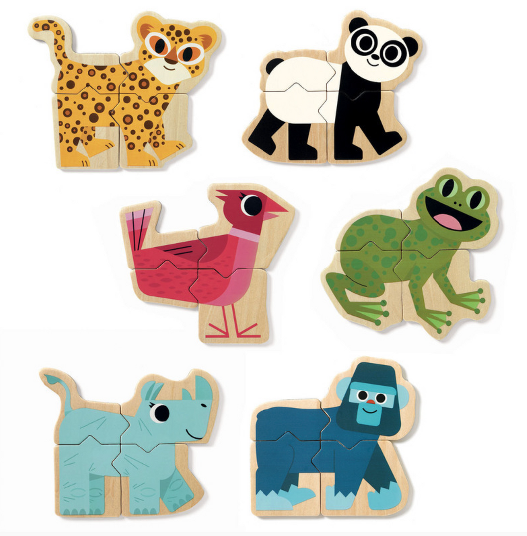 Djeco Wooden Magnet Set Mixanima