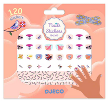 Load image into Gallery viewer, Djeco 120 Feather Nail Stickers
