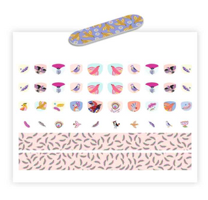 Djeco 120 Feather Nail Stickers