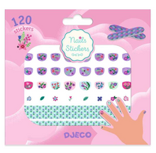 Load image into Gallery viewer, Djeco 120 Flowers Nail Stickers
