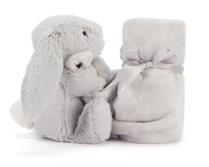 Jellycat Bashful Bunny Comforter Silver