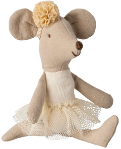 Maileg Ballerina Mouse Little Sister Off White