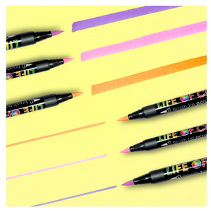 Wildflowers Brush Tip Acrylic Paint Pens Set of 12