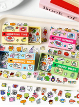 Load image into Gallery viewer, Cute Cartoon Sticker Box 100 Piece
