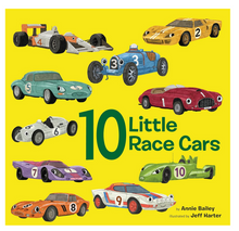 Load image into Gallery viewer, 10 Little Race Cars Board Book
