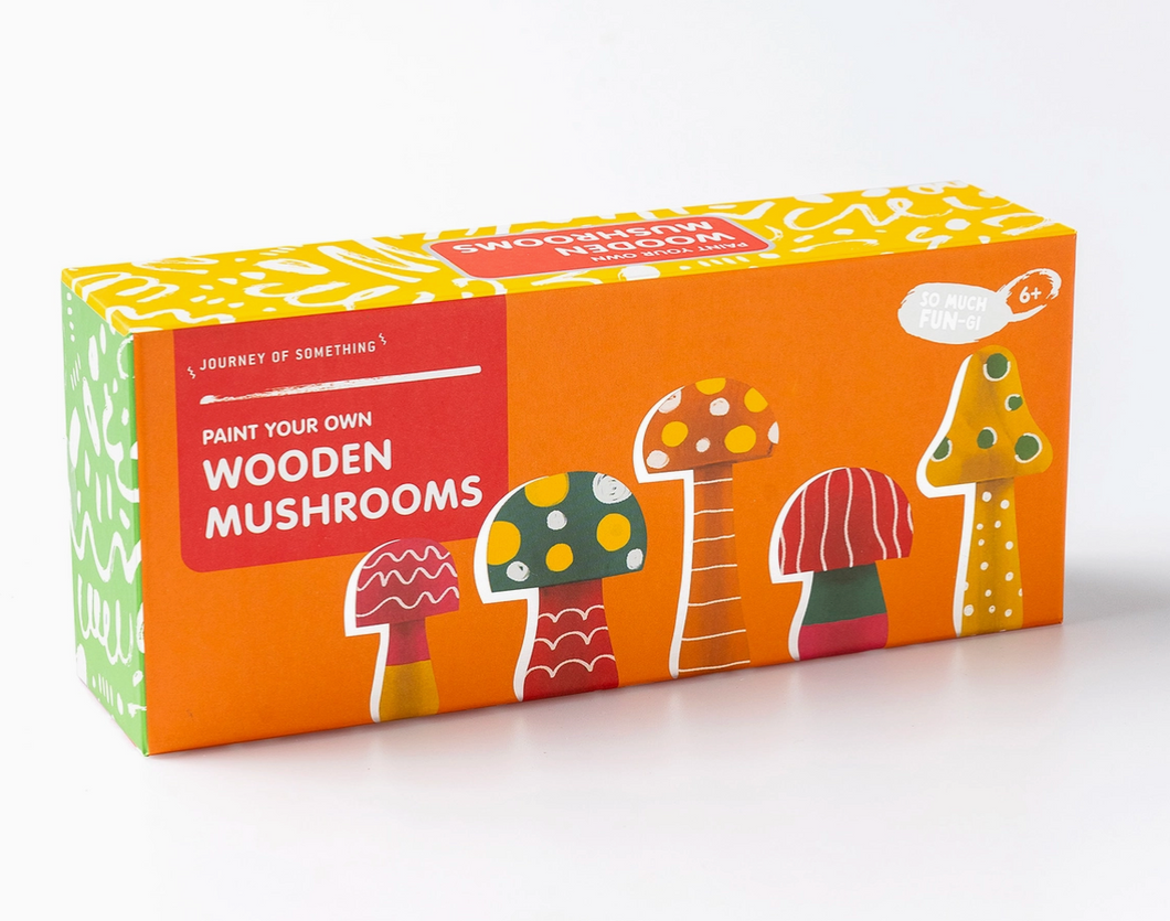 Journey of Something Paint Your Own Wooden Mushrooms