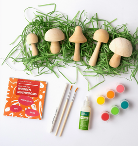 Journey of Something Paint Your Own Wooden Mushrooms