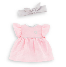 Load image into Gallery viewer, Corolle Pink Dress &amp; Headband 36cm/14&quot;
