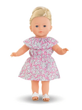 Load image into Gallery viewer, Corolle Pink Floral Dress 36cm/14&quot;
