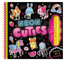 Load image into Gallery viewer, Neon Cuties Scratch Book
