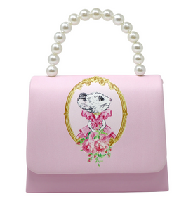 Pink Poppy Claris Print Handbag Pink