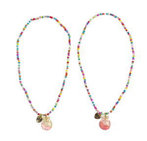 Pink Poppy BFF Donut Necklace Set