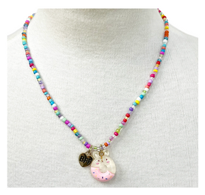 Pink Poppy BFF Donut Necklace Set