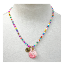 Load image into Gallery viewer, Pink Poppy BFF Donut Necklace Set
